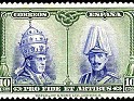 Spain 1928 Pro Catacumbas 10 CTS Green Edifil 407